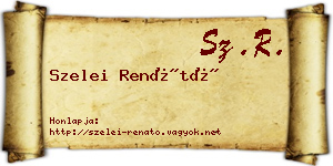 Szelei Renátó névjegykártya